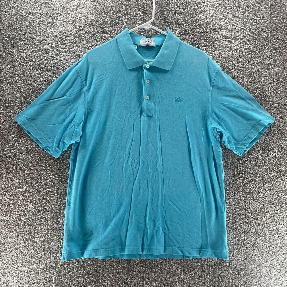 Southern Tide Polo Shirt Adult Large Blue Skipjack Short Sleeve Casual Prep Mens